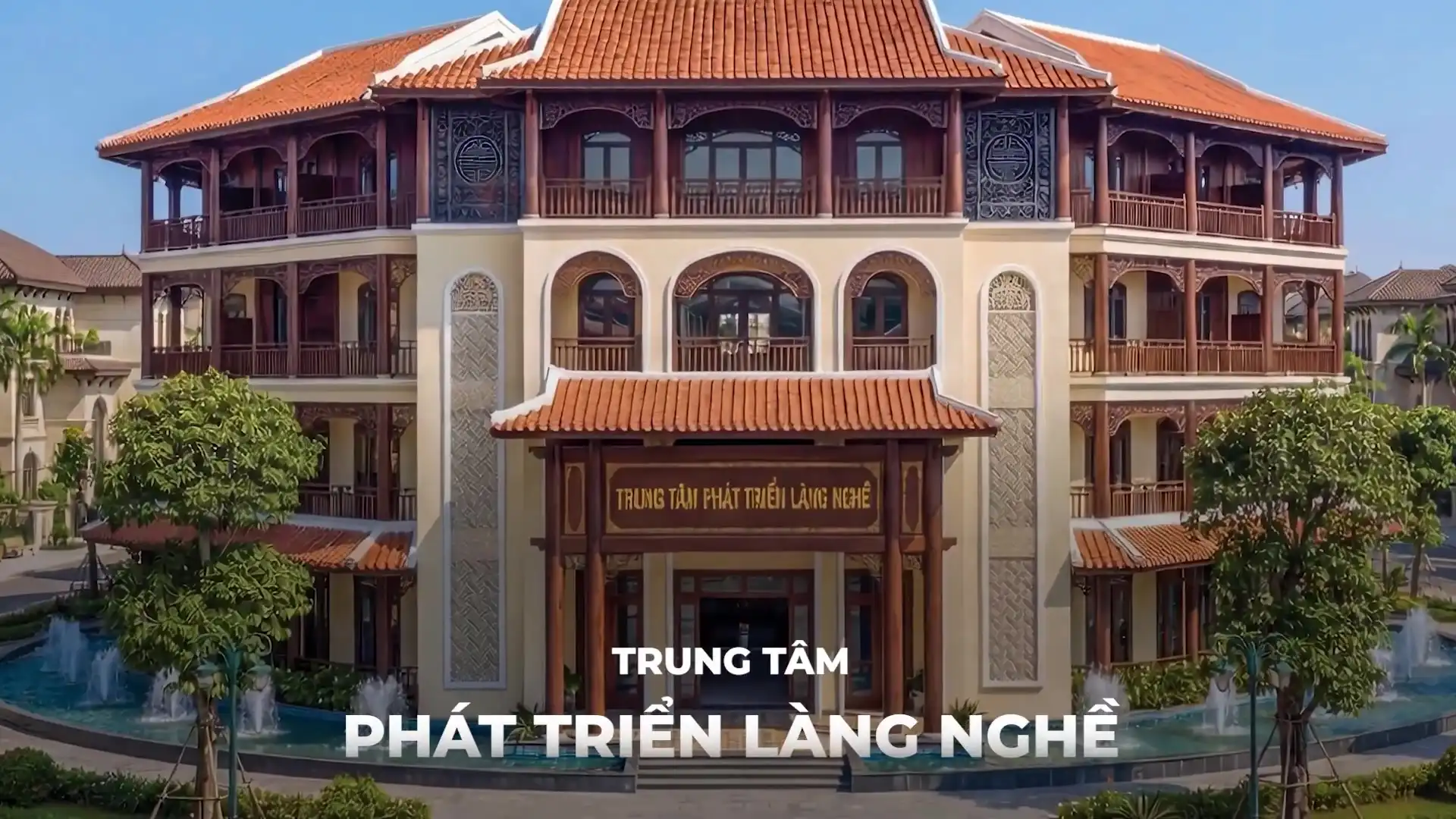 Trung tâm Phát triển Làng nghề tại The Grand Riveria, kiến trúc mang dấu ấn truyền thống, là nơi bảo tồn, giới thiệu và phát triển các giá trị thủ công Việt. Trung tâm Phát triển Làng nghề tại The Grand Riveria, kiến trúc mang dấu ấn truyền thống, là nơi bảo tồn, giới thiệu và phát triển các giá trị thủ công Việt.