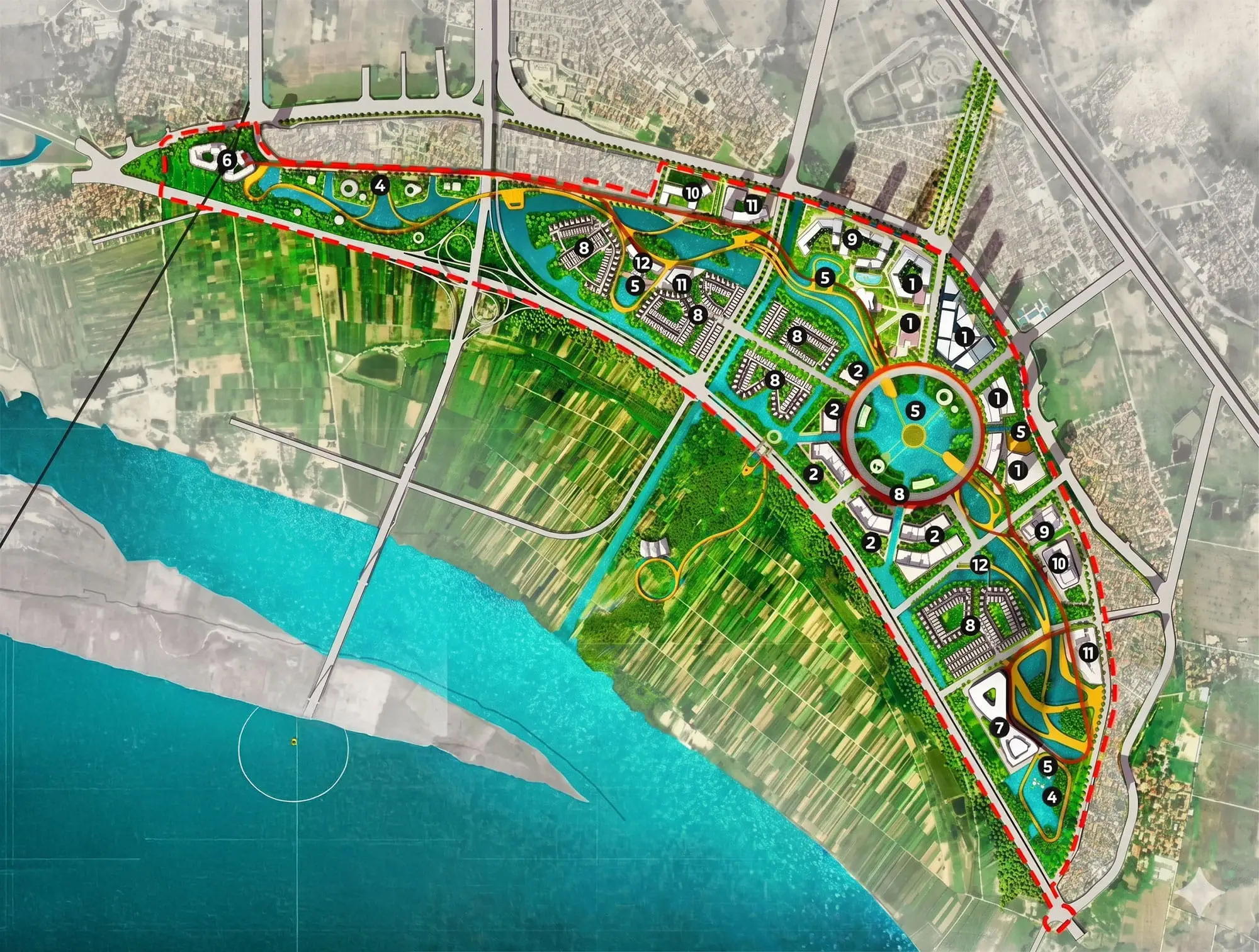 Mặt bằng tổng thể dự án The Grand Riveria tại Tàm Xá, Hà Nội Mặt bằng tổng thể dự án The Grand Riveria